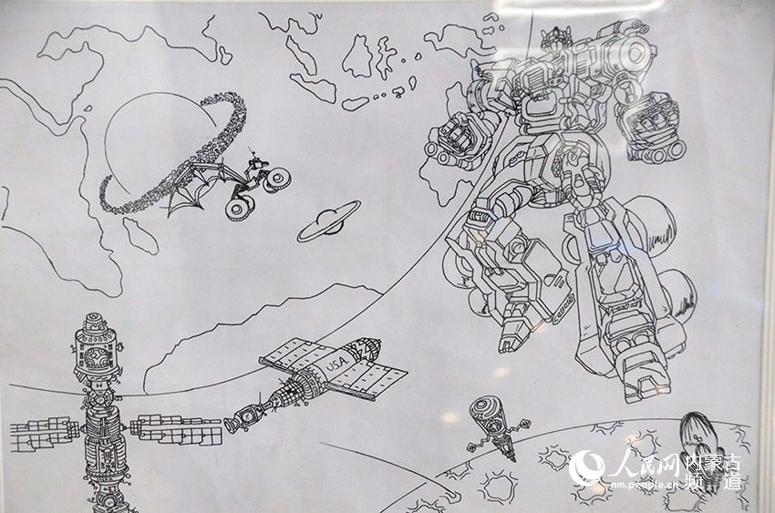 中蒙俄少年儿童科学幻想美术作品展在内蒙古科