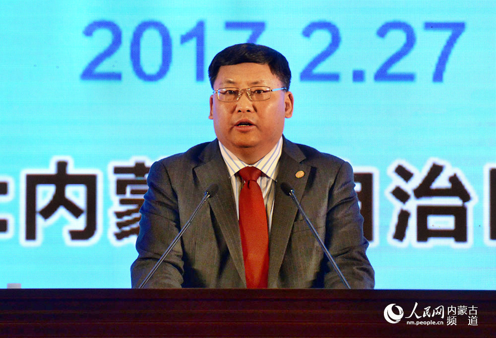 中國誠通控股集團有限公司總裁朱碧新發言。