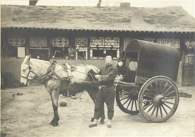 牛馬車是隆盛庄早期主要的運輸工具。