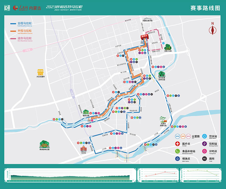 赛事路线图。