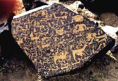 曼德拉山岩畫。