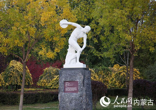 呼和浩特市國際雕塑園。劉清羽攝