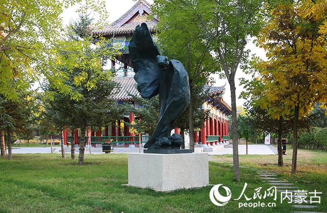 呼和浩特市國際雕塑園。劉清羽攝