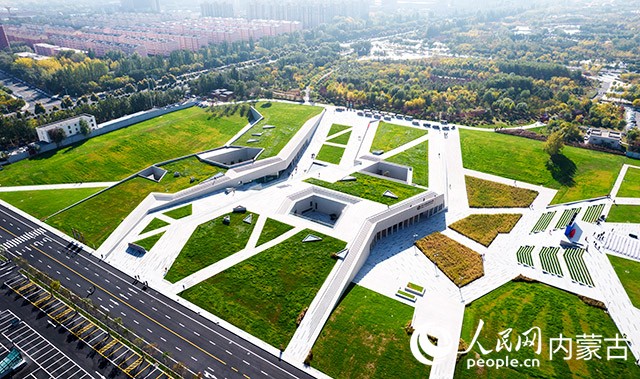 呼和浩特市國際雕塑園。劉清羽攝