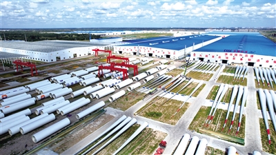 蒙东（通辽）风电装备制造产业基地。杜依 摄