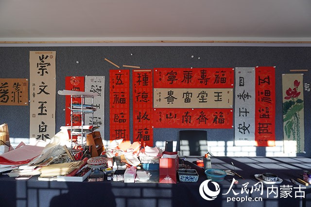 中国文化产业协会书画艺术专业委员会暨孙卓章工作室。实习生 王泽桐摄