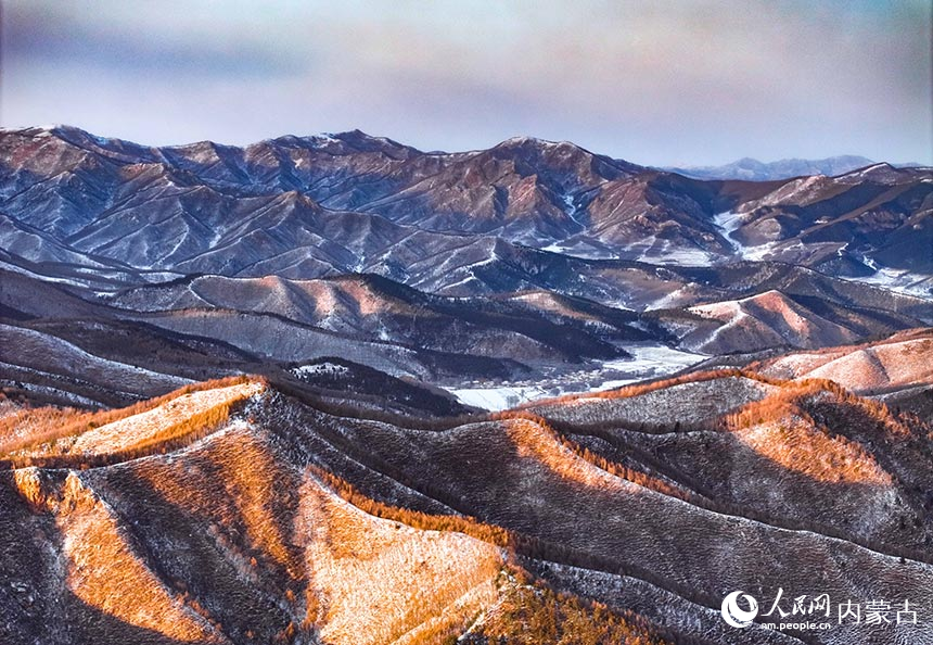 美林谷滑雪场景色。王正摄