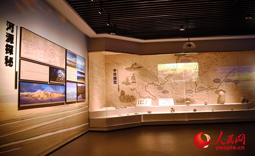 包头黄河国家文化公园博物馆展厅。人民网记者 张雪冬摄