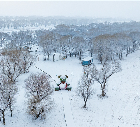 春雪繪仙境