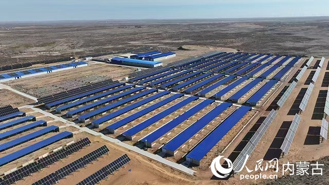 錫尼鎮阿拉騰圖布希嘎查實施“牧光互補”項目。杭錦旗農牧局供圖