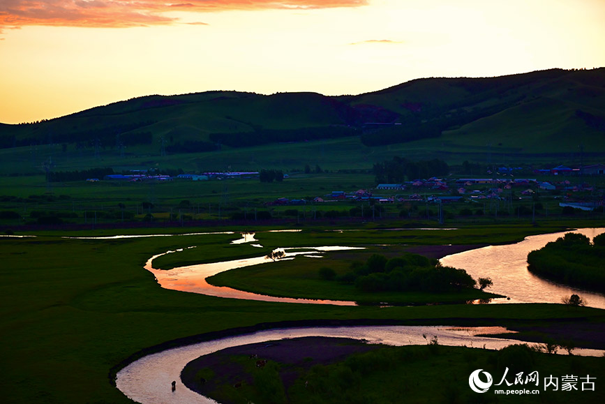 免渡河國家濕地公園陽光洒落在河道上。實習生 張雅新攝