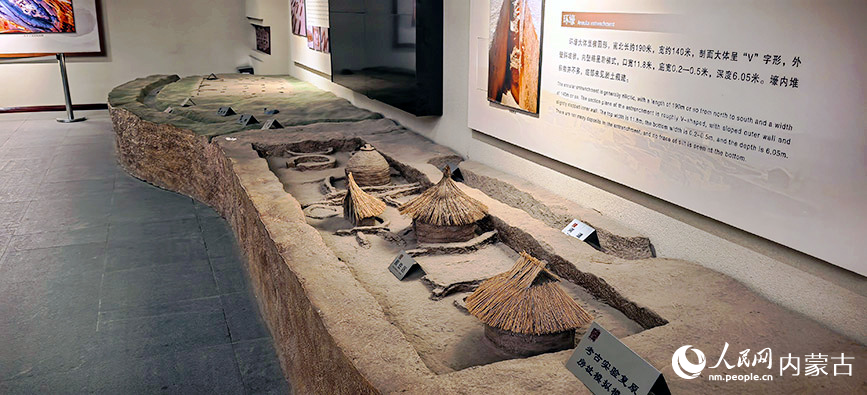 赤峰市二道井子遗址博物馆展品。实习生 董昱摄