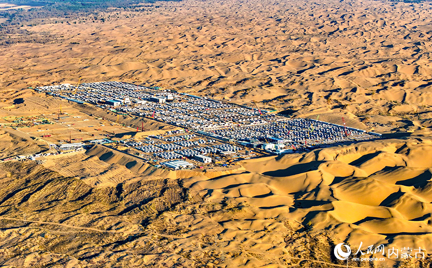 谷山梁3GW/12.8GWh储能电站项目建设现场。王正摄