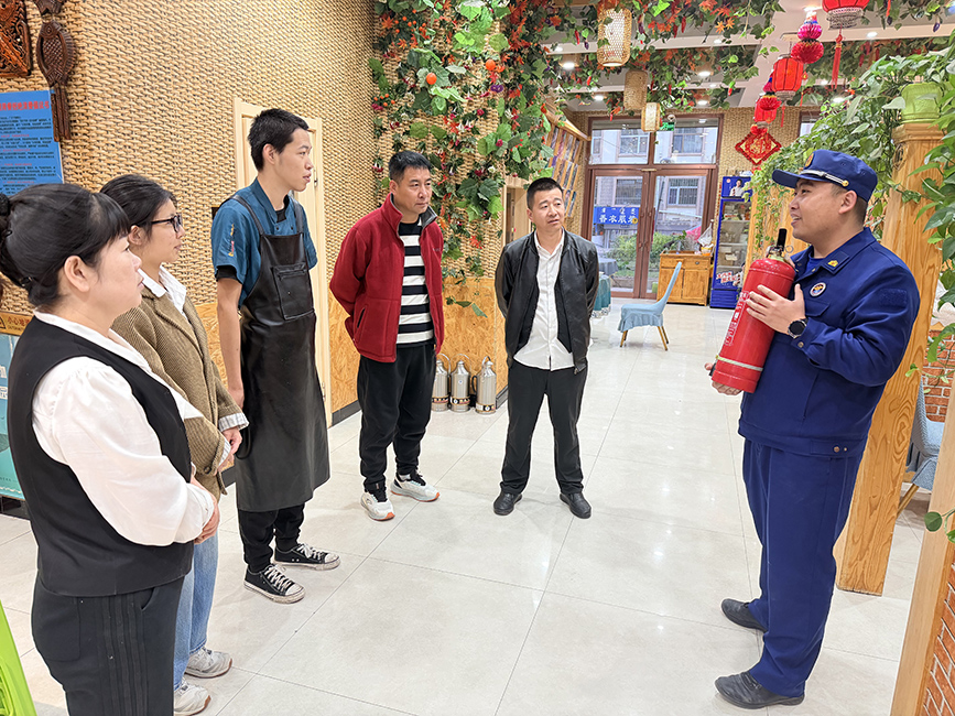 开展消防宣传