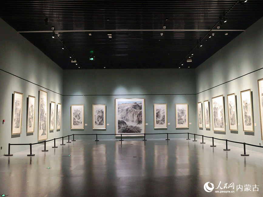 聯展現場。實習生 劉迎雪攝