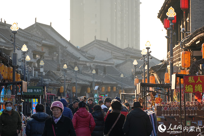 塞上老街街景。实习生 牛佳摄