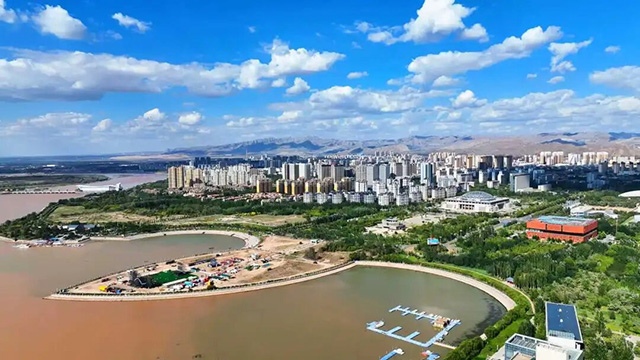 海勃灣城區大景