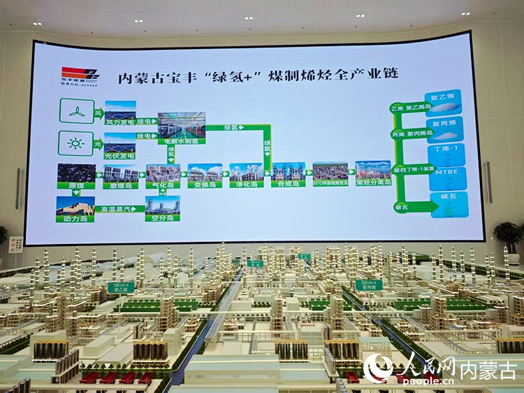 內蒙古寶豐300萬噸烯烴項目現場。人民網記者 劉藝琳攝
